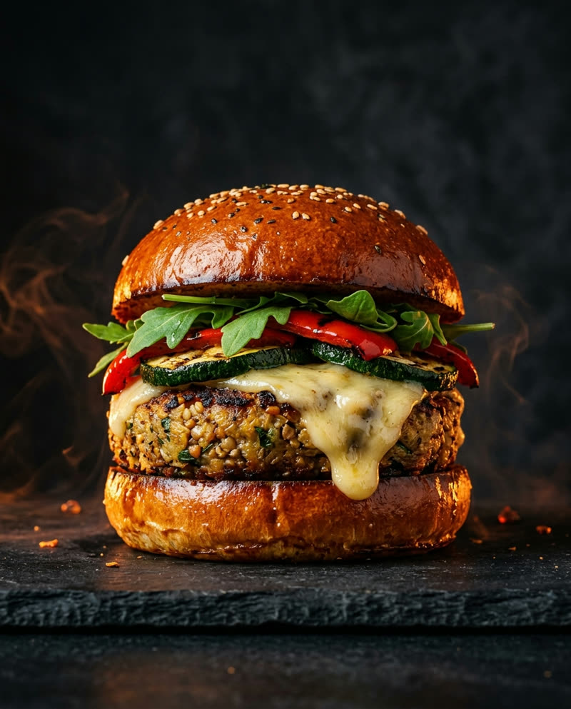 Le Maraîcher, burger végétarien à la galette de blé noir